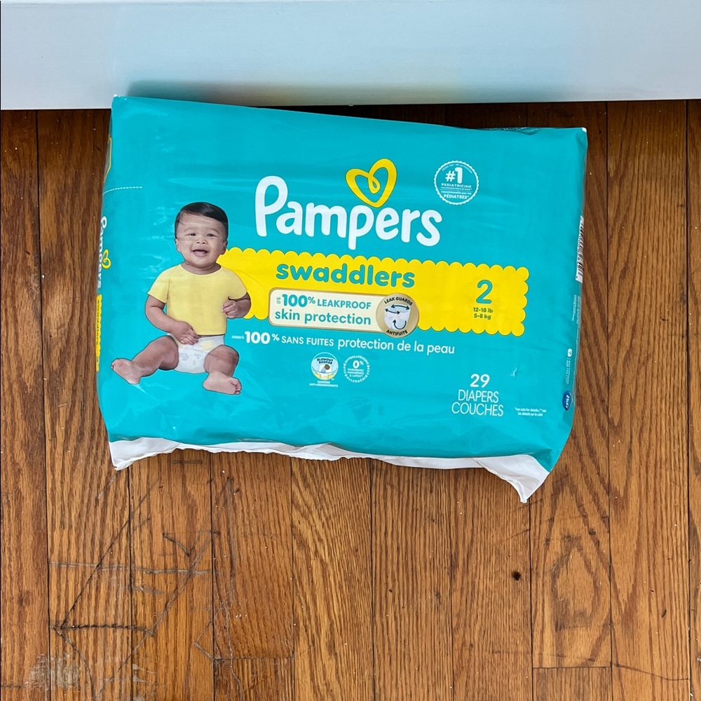 Pampers Swaddlers Diapers - Size 2, Teal